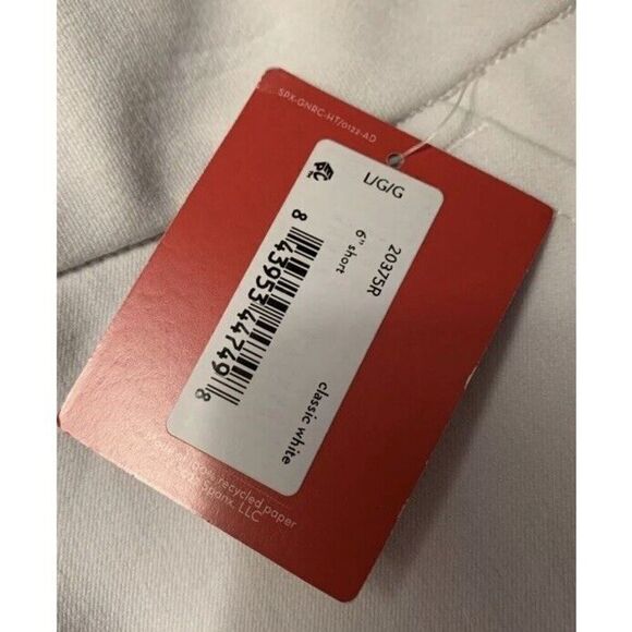 Spanx 20375 Sz Large On the Go 6" Shorts Classic White Silver Lining Technology - Picture 11 of 16